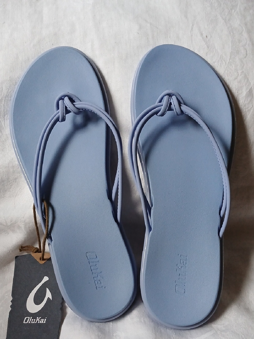 OluKai AKA Sandals Womens‎ Size 9 Cloud Blue Beachwear Flip Flops 20509-3N3N